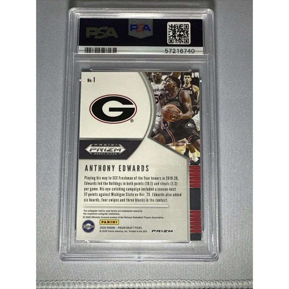 2020-21 Panini Prizm Draft Picks - Anthony Edwards #1 Pink Ice Prizm (RC)